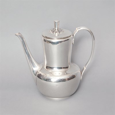 Lot 293 - Danish Silver Coffee Pot Cohr, circa 1950 Of...