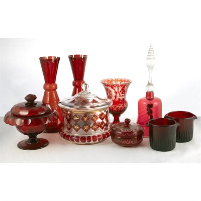 Lot 179 - Group of Hand-Blown and Molded Glass Articles...