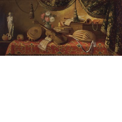 Lot 25 - School of Evaristo Baschenis Still Life of...