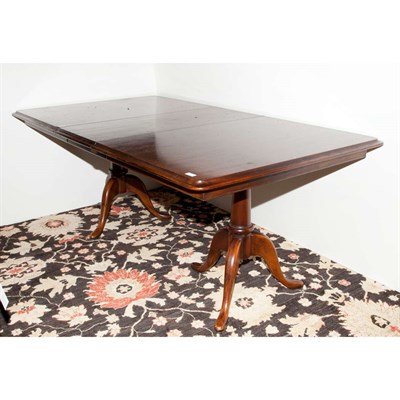 Lot 275 - Georgian Style Mahogany Double-Pedestal Dining...