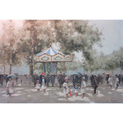 Lot 32 - Andre Gisson American, 1921-2003 The Carousel...