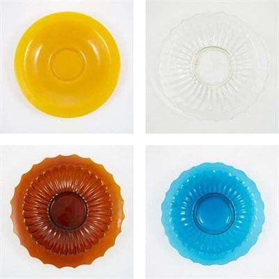 Lot 183 - Group of Four Peking Glass Bowls Diameter of...