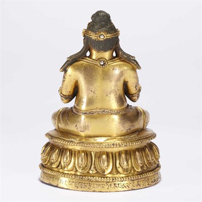 Lot 40 - Tibetan Gilt-Bronze Figure of Virupa 18th/19th...