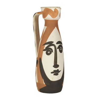 Lot 163 - Pablo Picasso FACE (A.R. 288) Painted and...