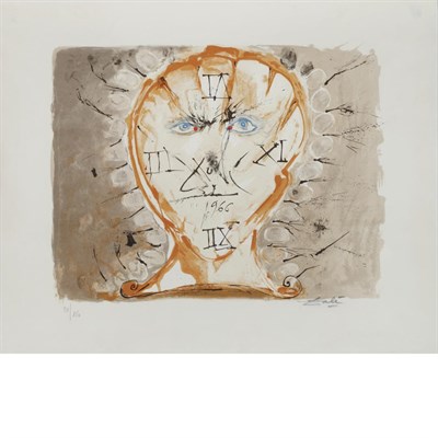 Lot 55 - Salvador Dali SELF PORTRAIT SUNDIAL (F. 66.5;...