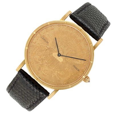 Lot 416 - Gentleman's Gold Coin Wristwatch, Corum