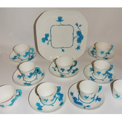Lot 662 - English Porcelain Partial Tea Service Mintons,...