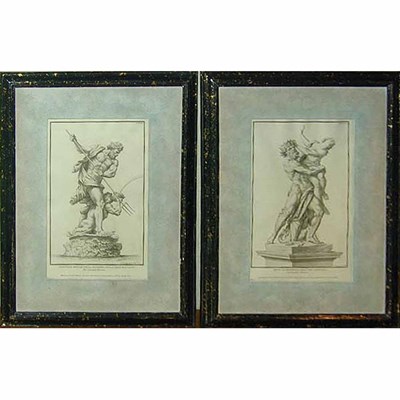 Lot 565 - Pair of Framed Italian Engravings Each...