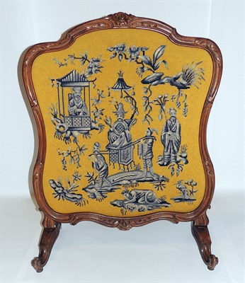 Lot 626 - Louis XV Style Beechwood Fire Screen Late 19th...