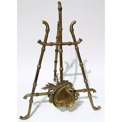 Lot 162 - French Brass Table Easel 19th Century Height...