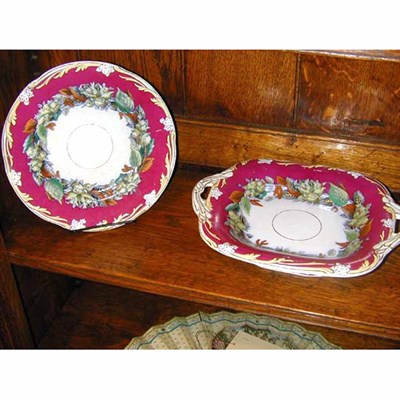 Lot 618 - English Partial Dessert Service Comprising a...