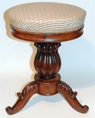 Lot 346 - William IV Mahogany Piano Stool 19th Century...