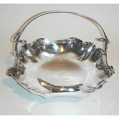 Lot 411 - English Art Nouveau Silver Plated Bowl with...
