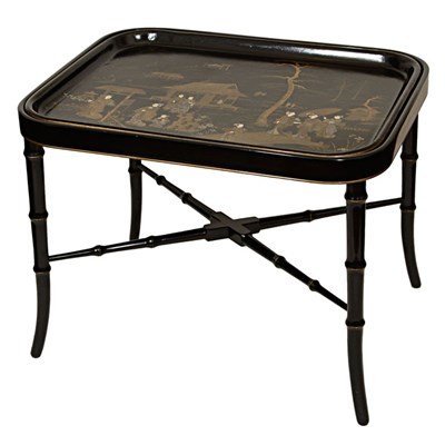 Lot 386 - Victorian Papier Mache Tray 19th Century...