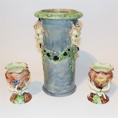 Lot 268 - Group of Three Majolica Articles Comprising a...