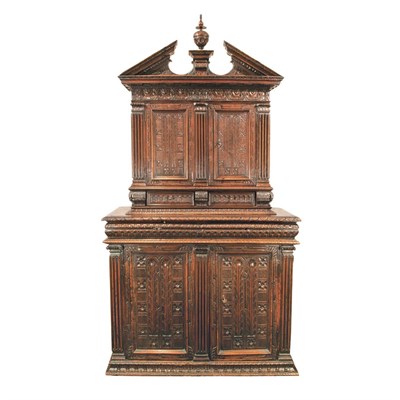 Lot 497 - French Renaissance Carved Walnut Cabinet 16th...