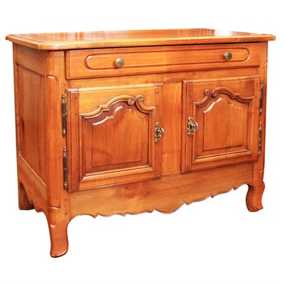 Lot 636 - Louis XV Style Cherry Side Cabinet Height 28...