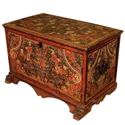 Lot 591 - Austrian Painted Cassone 19th Century Painted...