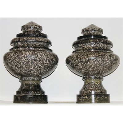 Lot 369 - Set of Four Continental Neoclassical Granite...