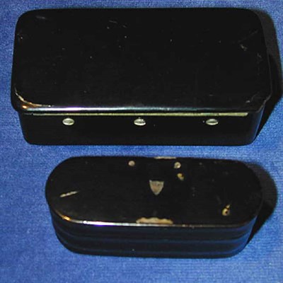 Lot 260 - Group of Five English Lacquerware Boxes 19th...