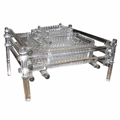 Lot 461 - Two Art Deco Glass Rod Centerpieces Second...