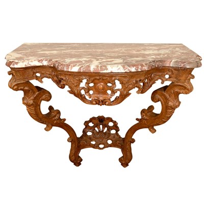 Lot 212 - Louis XV Oak Console Mid 18th century The...