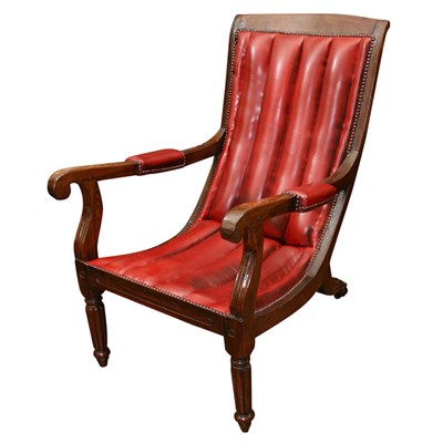 Lot 629 - Anglo-Colonial Hardwood Easy Chair 19th...