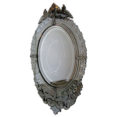 Lot 9 - Venetian Style Mirror Framed Mirror With an...