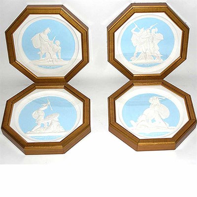 Lot 35 - Set of Four Russian Plaster Medallions In the...