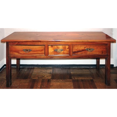 Lot 563 - French Provincial Cherry Serving Table...
