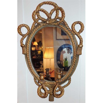 Lot 327 - Victorian Painted and Parcel Gilt Two-Light...