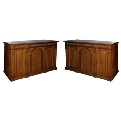 Lot 352 - Pair of Italian Neoclassical Mahogany...
