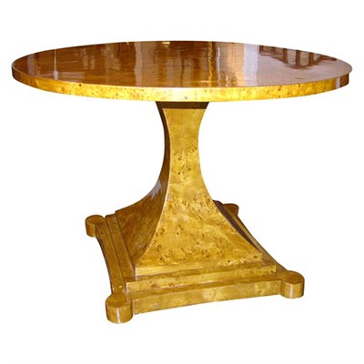 Lot 245 - Art Deco Style Bird's-Eye Maple Center Table...