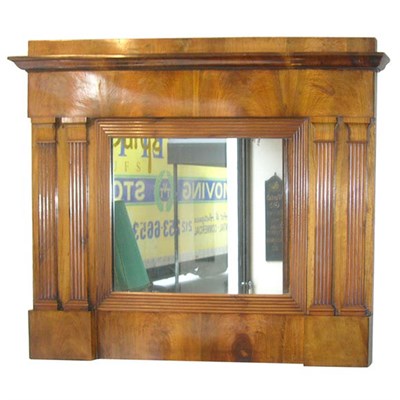 Lot 298 - Continental Neoclassical Walnut Mirror 19th...