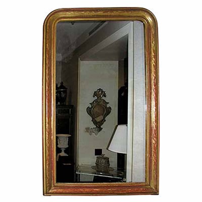 Lot 86 - French Gilt-Wood Mirror 19th Century With an...