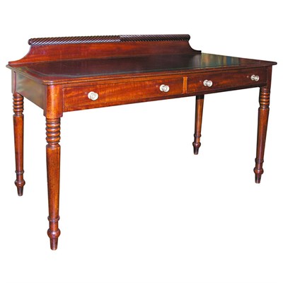 Lot 80 - Late George III Mahogany Writing Table First...