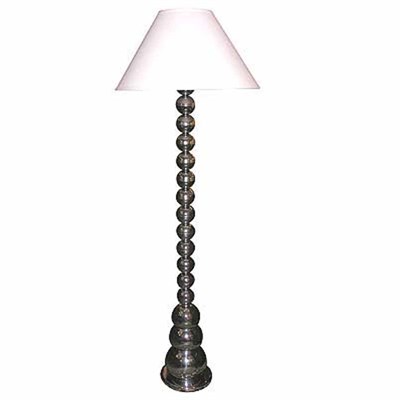 Lot 91 - Chrome Floor Lamp Comprising graduated spheres....