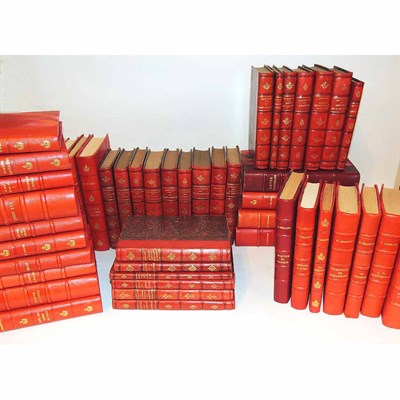 Lot 109 - Group of Leather Bound Bindings Comprising...