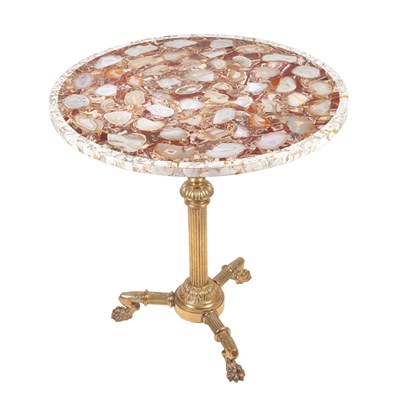 Lot 213 - Napoleon III Gilt-Bronze and Brass Gueridon...