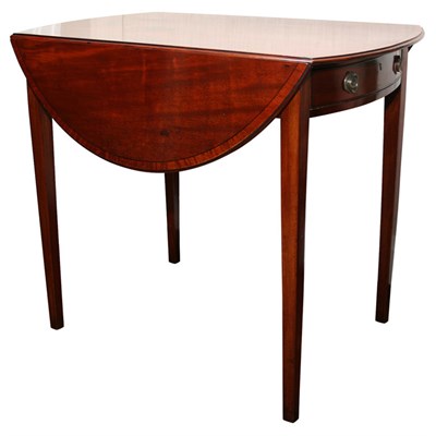 Lot 118 - George III Satinwood Banded Mahogany Pembroke...