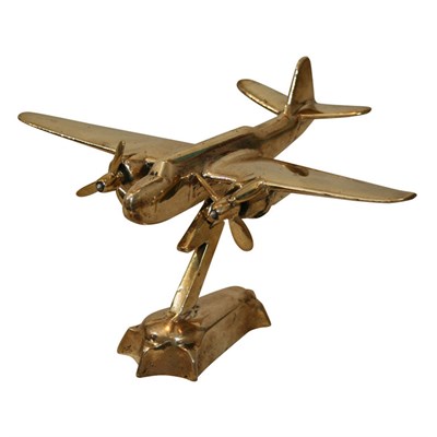 Lot 182 - Brass Paperweight In the form of an airplane....