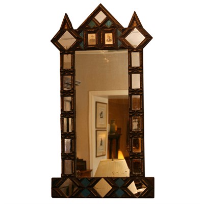 Lot 401 - American Tramp Art Mirror 19th Century The...