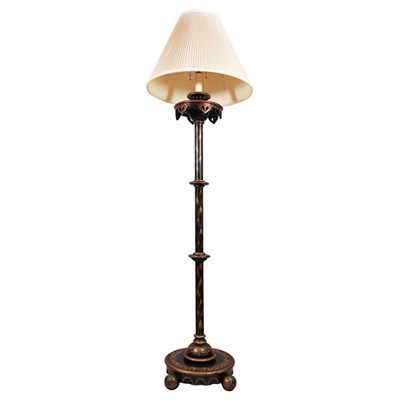Lot 589 - English Painted Floor Lamp Late 19th century...