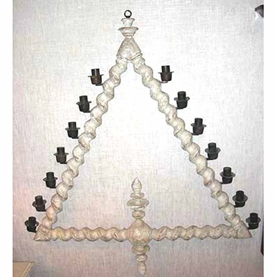 Lot 349 - Rennaisance Style Painted Hanging...