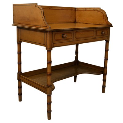 Lot 537 - English Painted Faux Bamboo Washstand 19th...