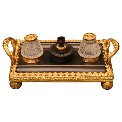 Lot 178 - Regency Gilt and Patinated-Bronze and Cut...
