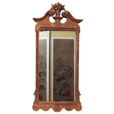 Lot 7 - George II Style Gilt-Wood Mirror The...