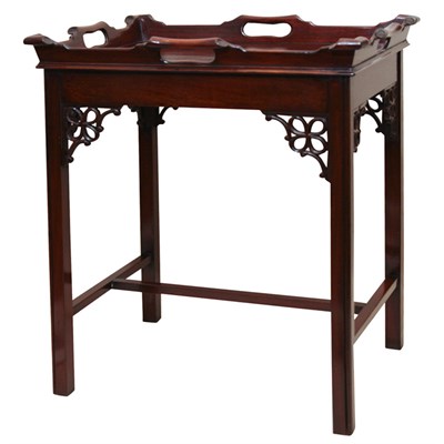 Lot 335 - George III Style Mahogany Tray Table The...