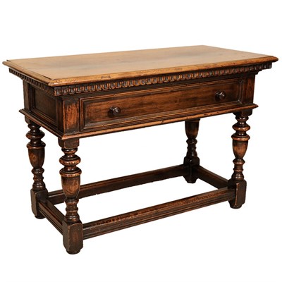 Lot 427 - Jacobean Style Walnut and Oak Low Table With a...