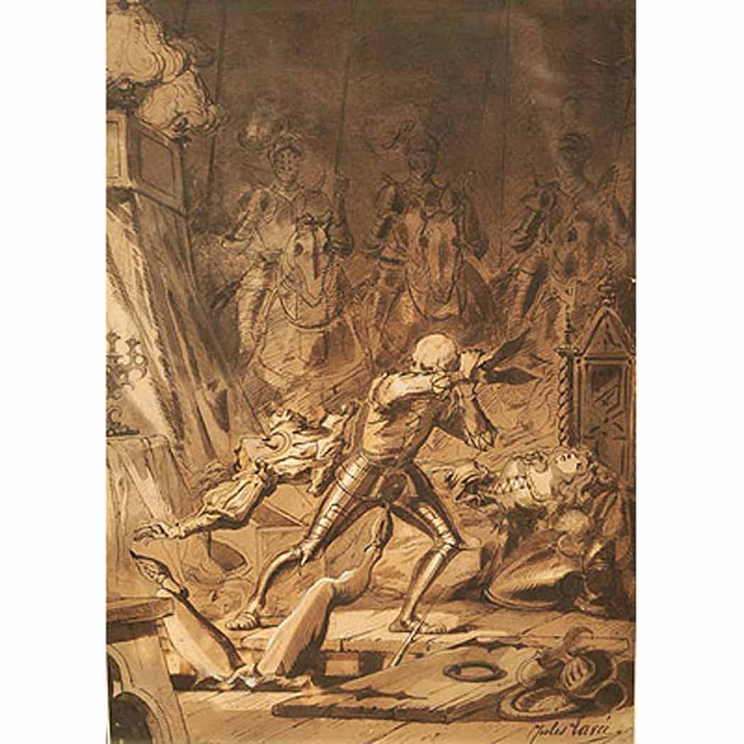 Lot 239 - Jules Lavee French, 19th century Theatrical...